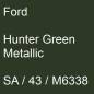 Preview: Ford, Hunter Green Metallic, SA / 43 / M6338.